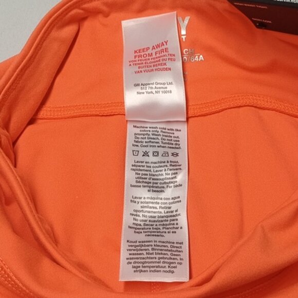 NWT DKNY Sport Coral High Waist Tight Yoga Workout Shorts Size XS - Picture 7 of 7